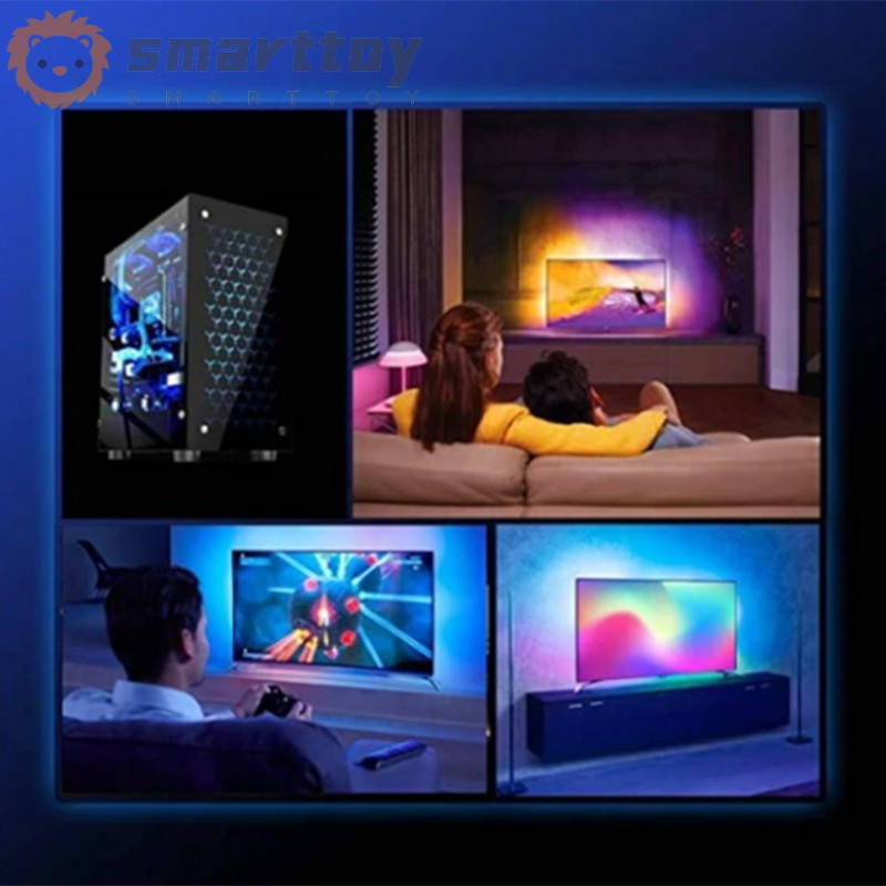 Bộ dây đèn led trang trí phía sau TV / màn hình máy tính DIY | BigBuy360 - bigbuy360.vn