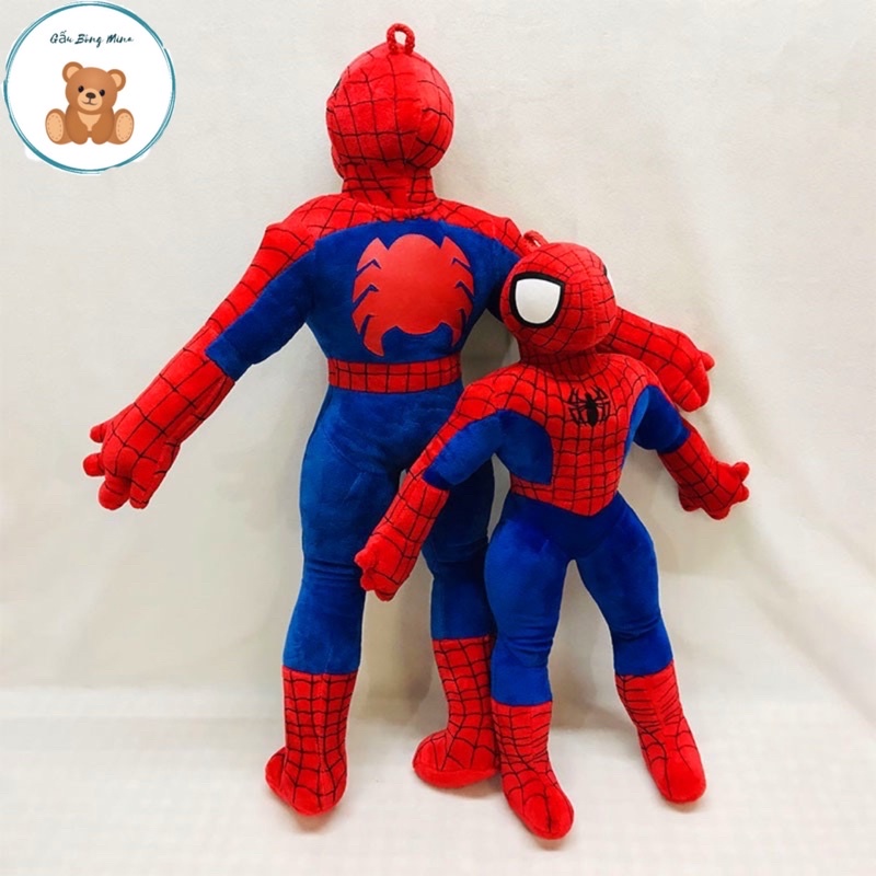 Gấu Bông Người Nhện Spider Man - Siêu Nhân Người Nhện Cho Bé - Gấu Bông Mina