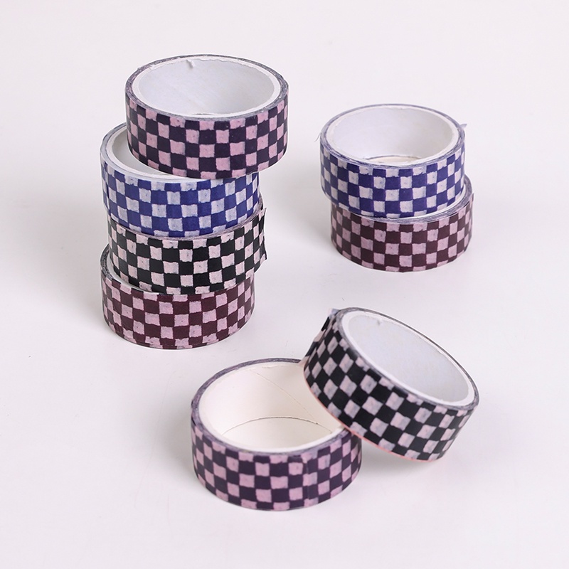 Cuộn Băng Keo 3M Họa Tiết Kẻ Sọc Cổ Điển Độc Đáo Trang Trí Sổ Tay DIY