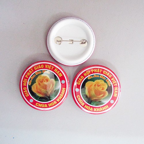 Huy hiệu đặt in hình theo yêu cầu 3 kích cỡ