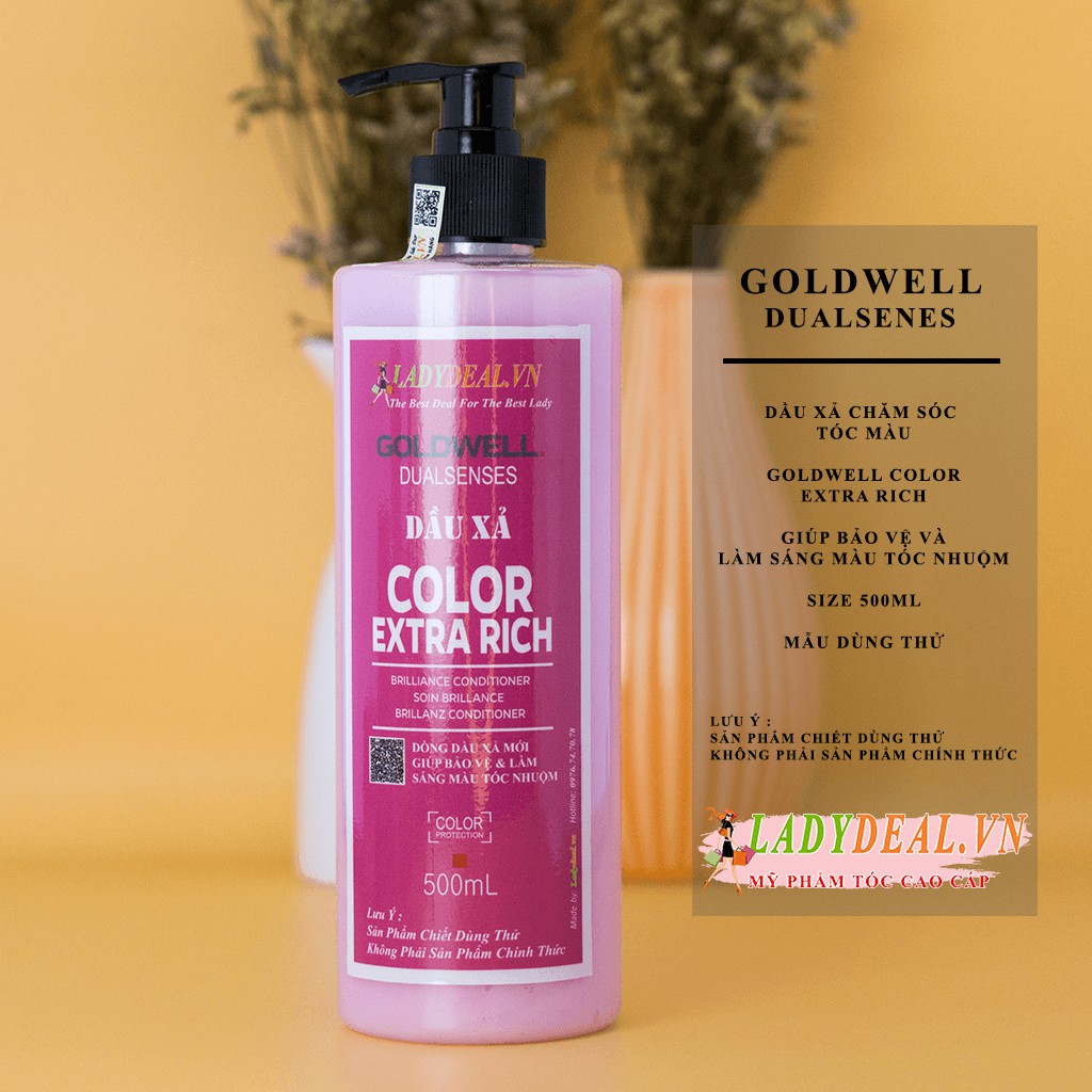 [ Chính Hãng ] Cặp Dầu Gội - Xả Giữ Màu Goldwell Dualsenses Color Extra Rich 1000ml