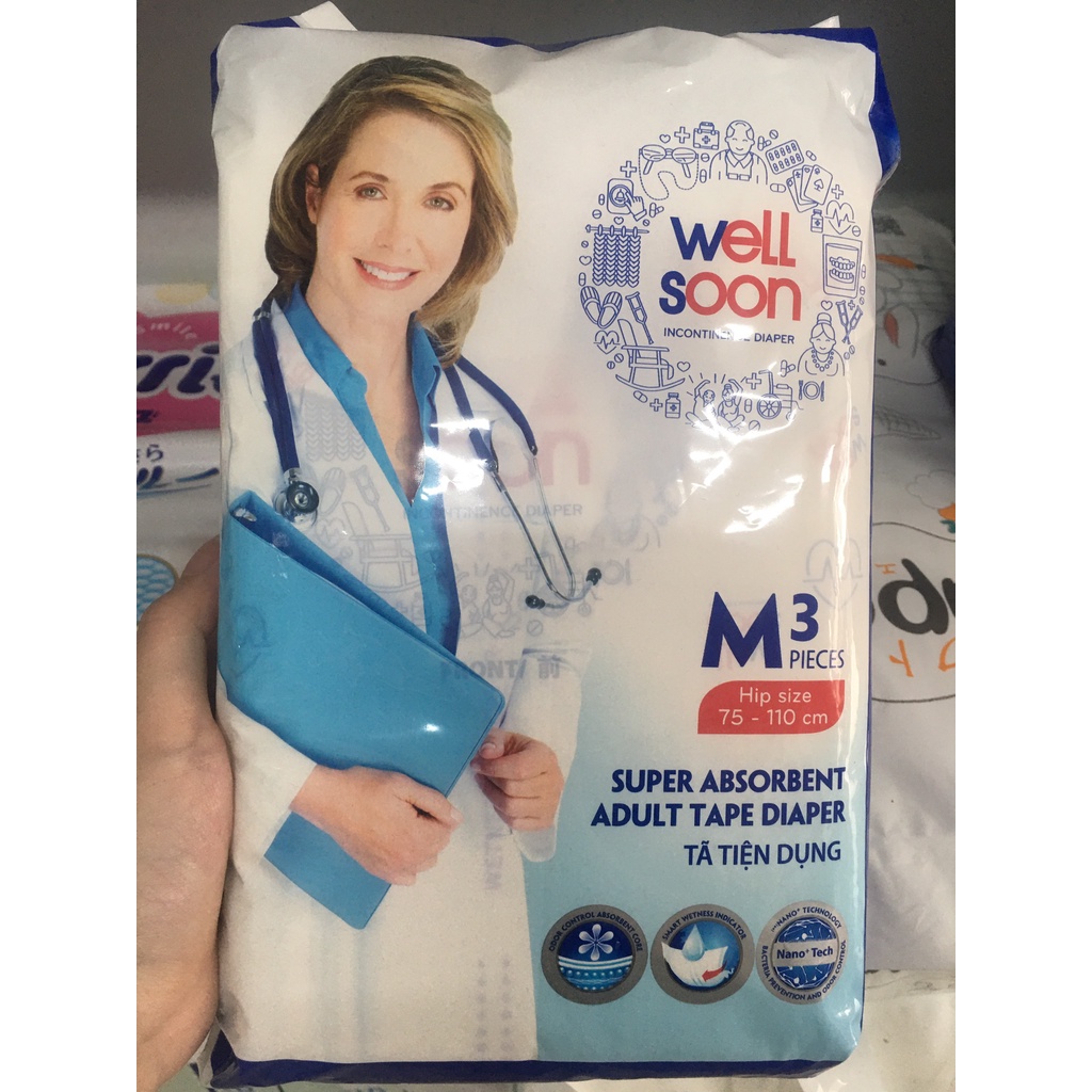Bỉm cho người già/phụ nữ sau sinh Wellsoon M3/M10