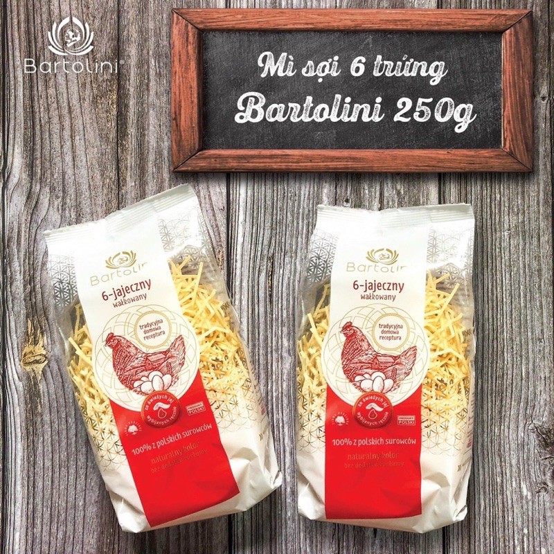 Nui Mì rau củ hữu cơ Bartolini (2 dòng sạch và hữu cơ) - Nui rau củ