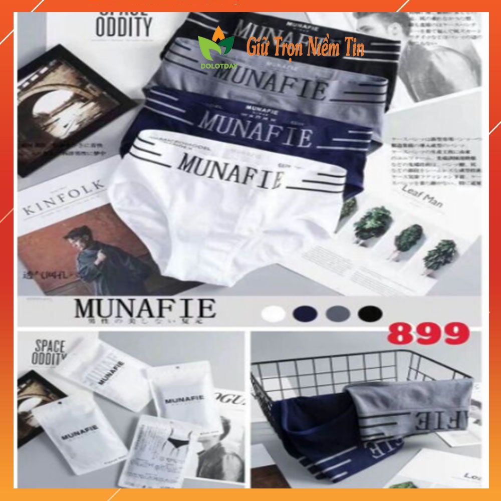 COMBO 3 Quần lót nam tam giác cao cấp túi zip tiện lợi co giãn kháng khuẩn LOTNAM05