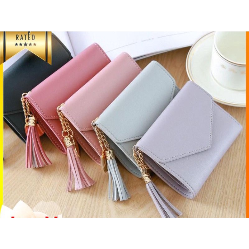 Túi Ví Nữ Cầm Tay Hàn Quốc Mini Nhiều Màu Chất Liệu Da Xịn .