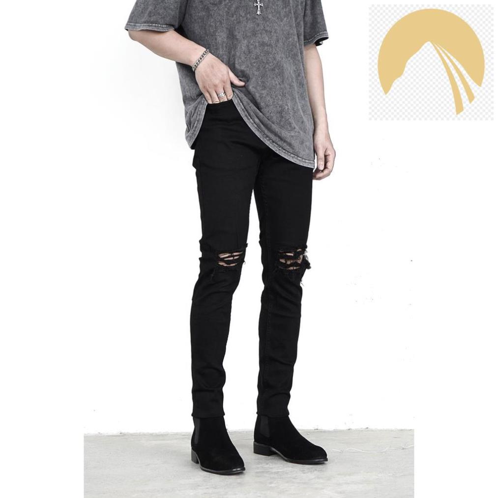 ️🤹️🎊 Quần jean đen biker fom skinny MAKVN ️🤹️🎊