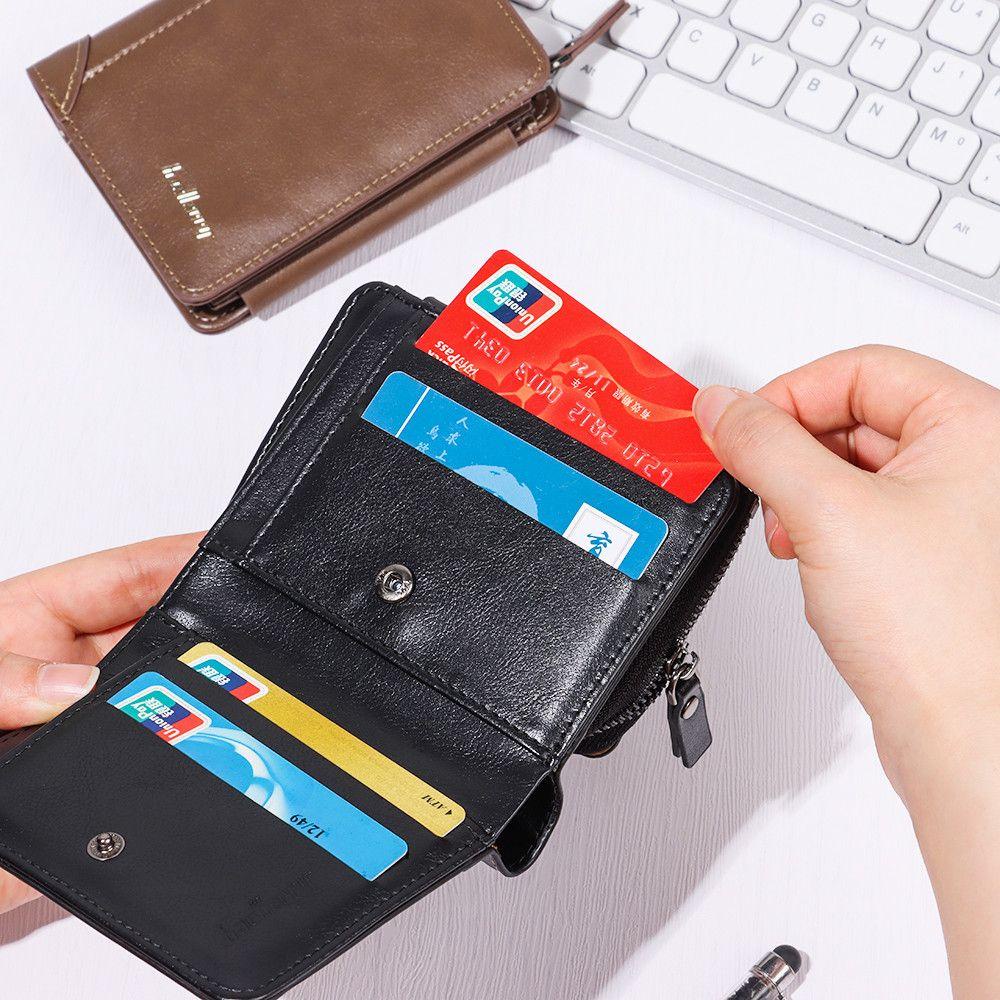MIHAN1 Luxury Credit Card Holder Women Men Card Case Leather Wallet Fashion With Zipper Multi-function Business Card Purses/Multicolor