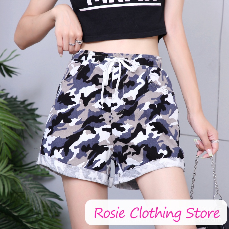 Quần đùi nữ💖FREESHIP💖Quần short nữ lưng thun vải coton ống rộng thắt lưng cao thời trang năng động | BigBuy360 - bigbuy360.vn