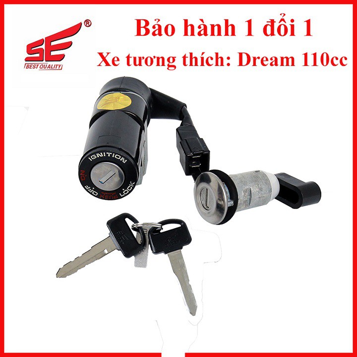 🔥🔥GIÁ HỦY DIỆT🔥 Bộ ổ khóa xe máy DREAM 110cc 2 cạnh thương hiệu SE