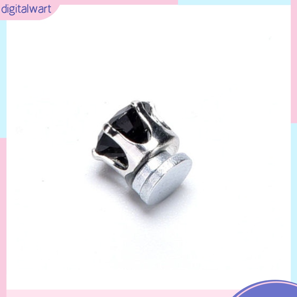 Đôi khuyên tai nam châm đính đá lấp lánh cá tính xinh xắn dành cho nữ