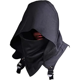 Cyber Punk rogue Áo Choàng Có Mũ Trùm Đầu Và Khăn Choàng Cổ Hóa Trang halloween Ấm Áp