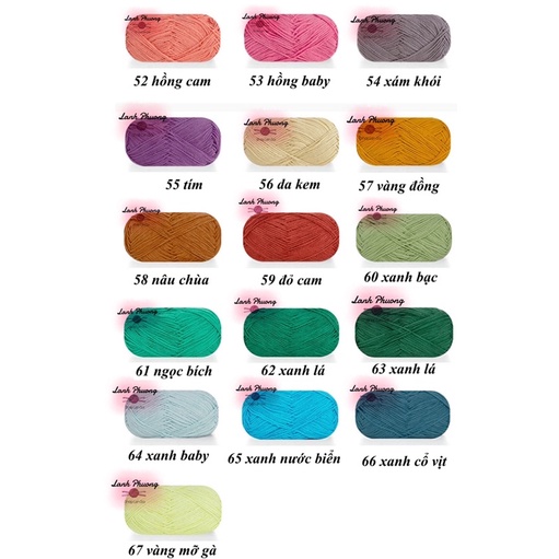 Len Baby Yarn Đám Mây Nhỏ Hàng Chuẩn Đan Móc Đồ Len Em Bé (bảng 2)