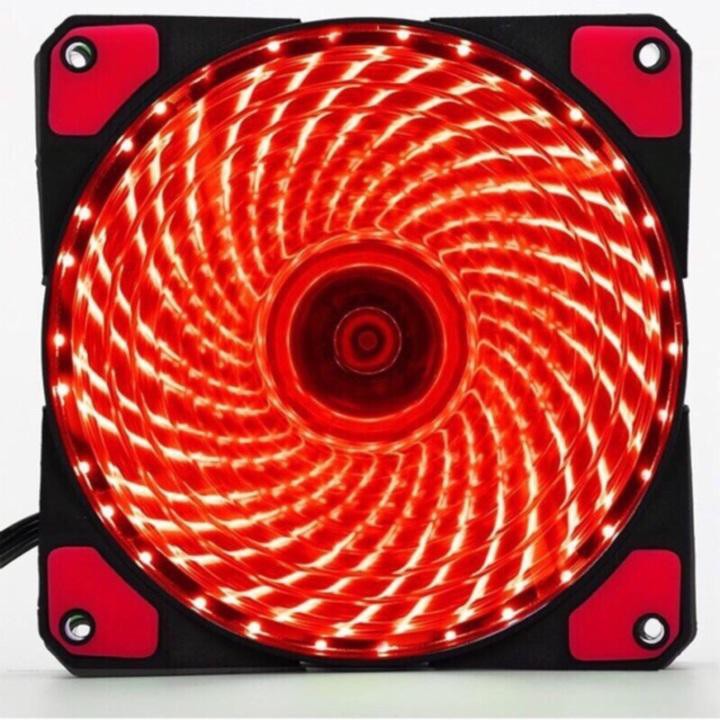 Fan led 33 bóng 12cm màu đỏ