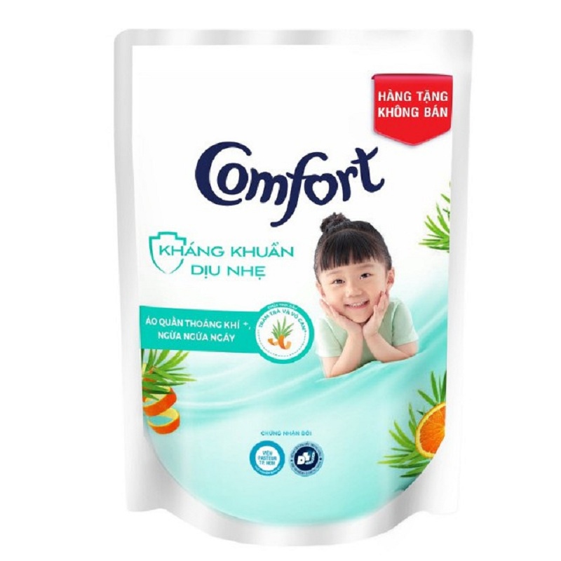 Nước Xả Comfort Đậm Đặc Kháng Khuẩn Dịu Nhẹ/ Hương Ban Mai 120ml - Hàng khuyến mãi