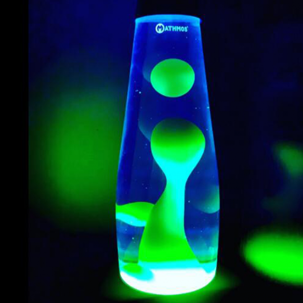 Đèn ngủ dung nham đế màu bạc bền bỉ sáng tạo trang trí nhà cửa