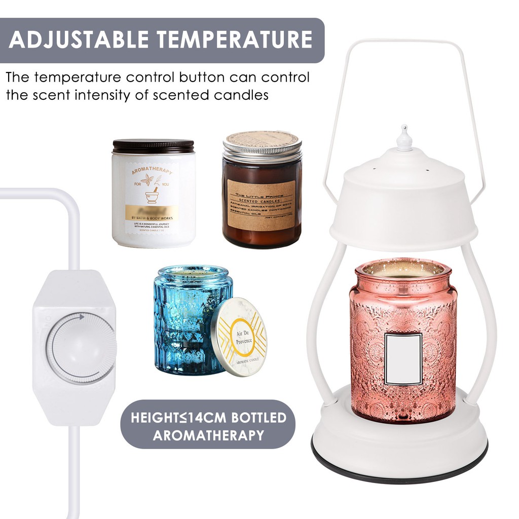 Wax Melt Candle Warmer Lamp Stepless Dimmable Table Light Home Office