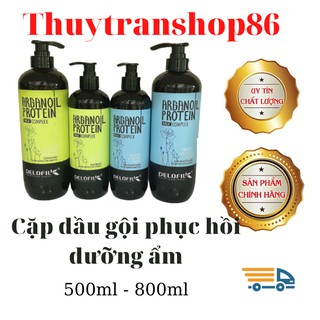 _Dầu gội xả phục hồi dưỡng ẩm mềm mượt Delofil 500ml/800ml (Hàng chính hãng)