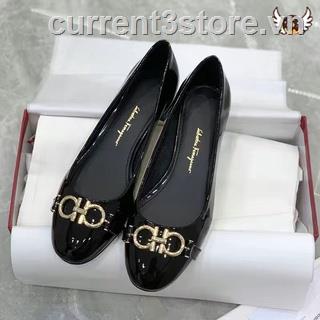 ❏▧ Giày Lười Da Bóng Đế Dày Cho Nữ