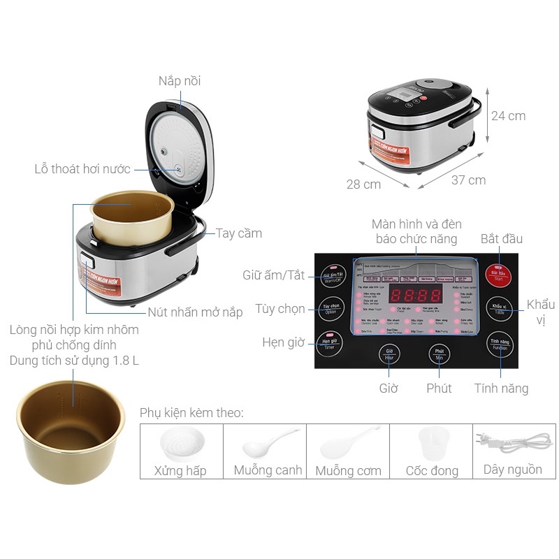 🍀Chính hãng🍀 Mạch điều khiển, mạch nguồn, cảm biến nhiệt nắp nồi cơm Sunhosue SHD8903// SHD8915