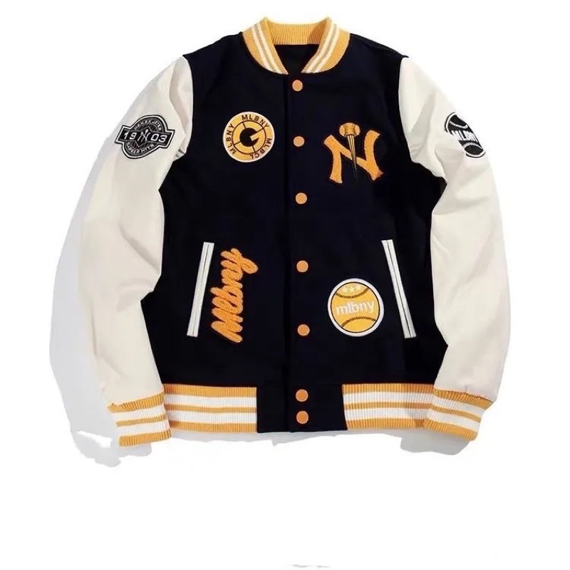 Khoác varsity jacket MLB