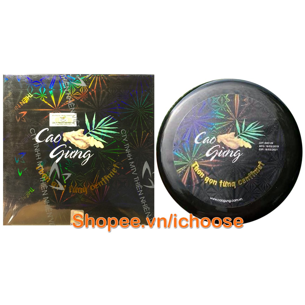 Cao gừng Thiên Nhiên Việt 200gr - Tặng gen nịt bụng và thước dây