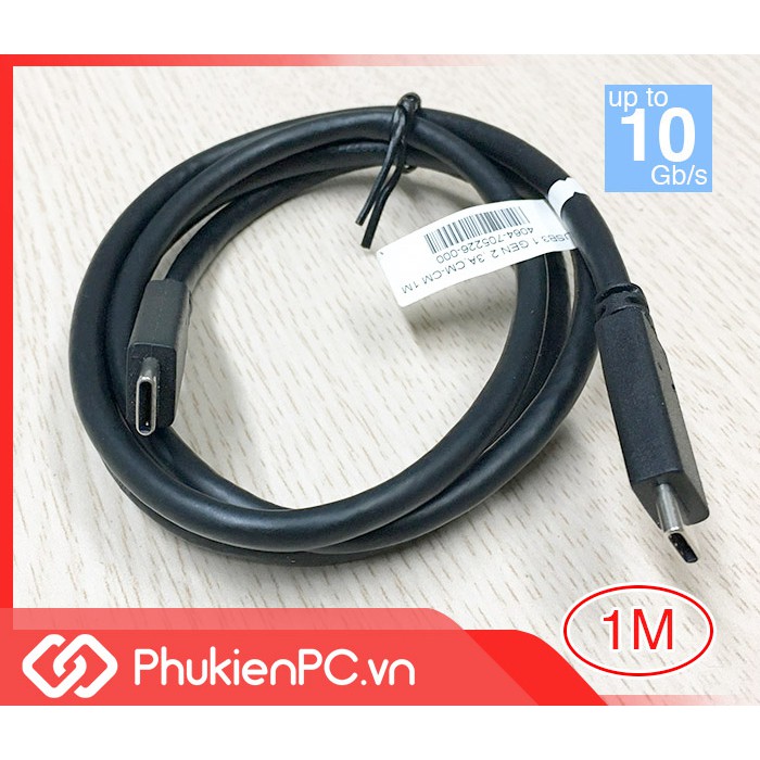 Cáp Type-C to Type-C 10GB dài 1M