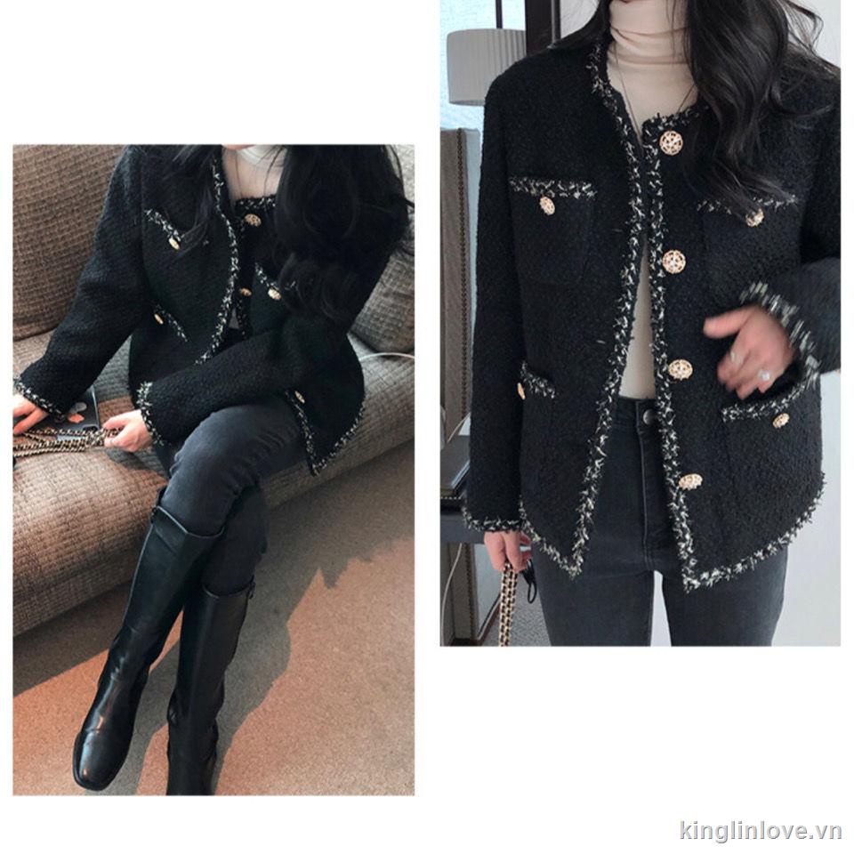 Áo khoác ngắn màu đen thời trang xuân thu | BigBuy360 - bigbuy360.vn