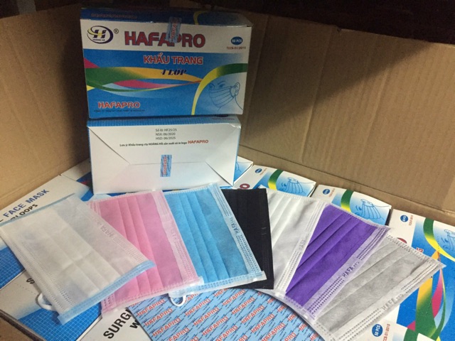 Khẩu trang y tế 4 lớp HAFAPRO IN HÌNH. Sĩ buôn từ 10 hộp. | BigBuy360 - bigbuy360.vn
