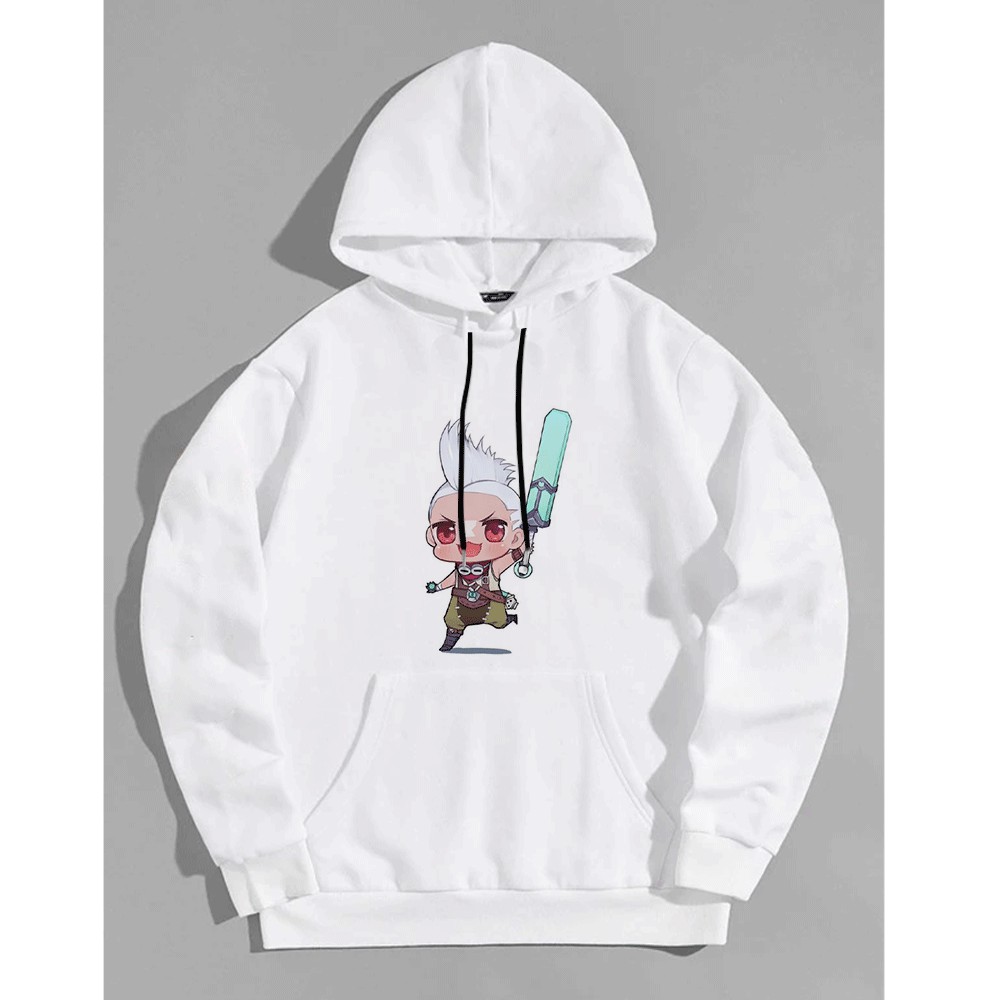 Áo Khoác Nỉ Bông, Áo Hoodie Liên Minh Huyền Thoại: EKKO Chibi Kiểu Dáng Unisex - Green Tee