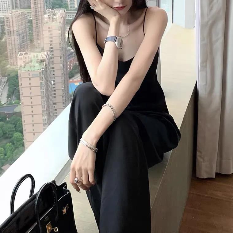 Quần Dài Ống Rộng Lưng Cao Chất Liệu Lụa Satin Size Lớn 2022 Thời Trang Cho Nữ