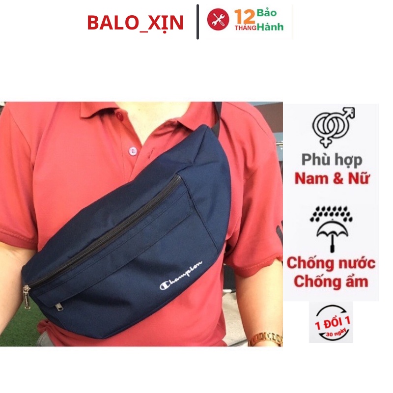 Túi đeo bụng đeo chéo thời trang nam nữ unisex thể thao chống nước QASA