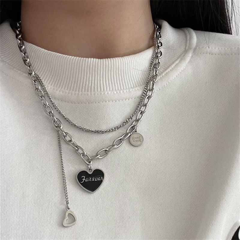 Vòng cổ Mặt Trái Tim/Bướm Đính Ngọc Trai/Đá Thời Trang Hàn Quốc Cho Nữ