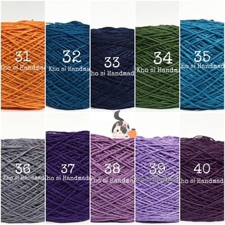 Sợi Cotton Việt Nam 1mm (Mã 01 đến 50) (Cuộn 100gram)