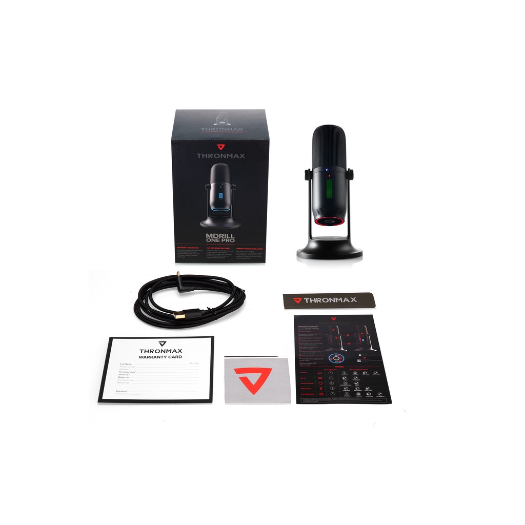 MICROPHONE THU ÂM THRONMAX MDRILL ONE PRO M2 JET BLACK 96Khz