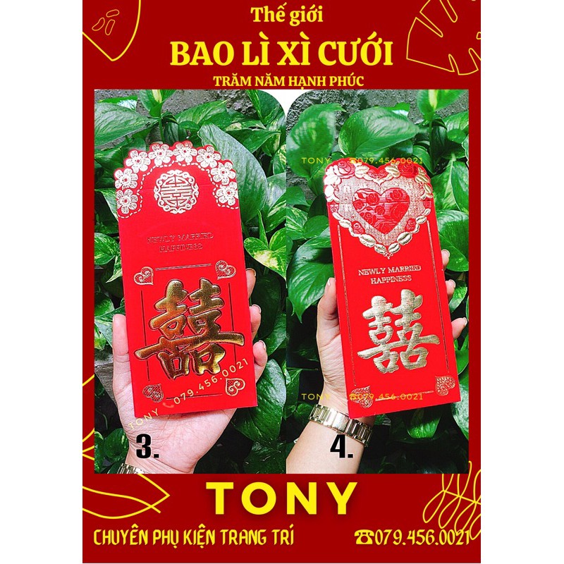 Phong bao lì xì cưới truyền thống (MẪU MỚI CẬP NHẬT LIÊN TỤC)