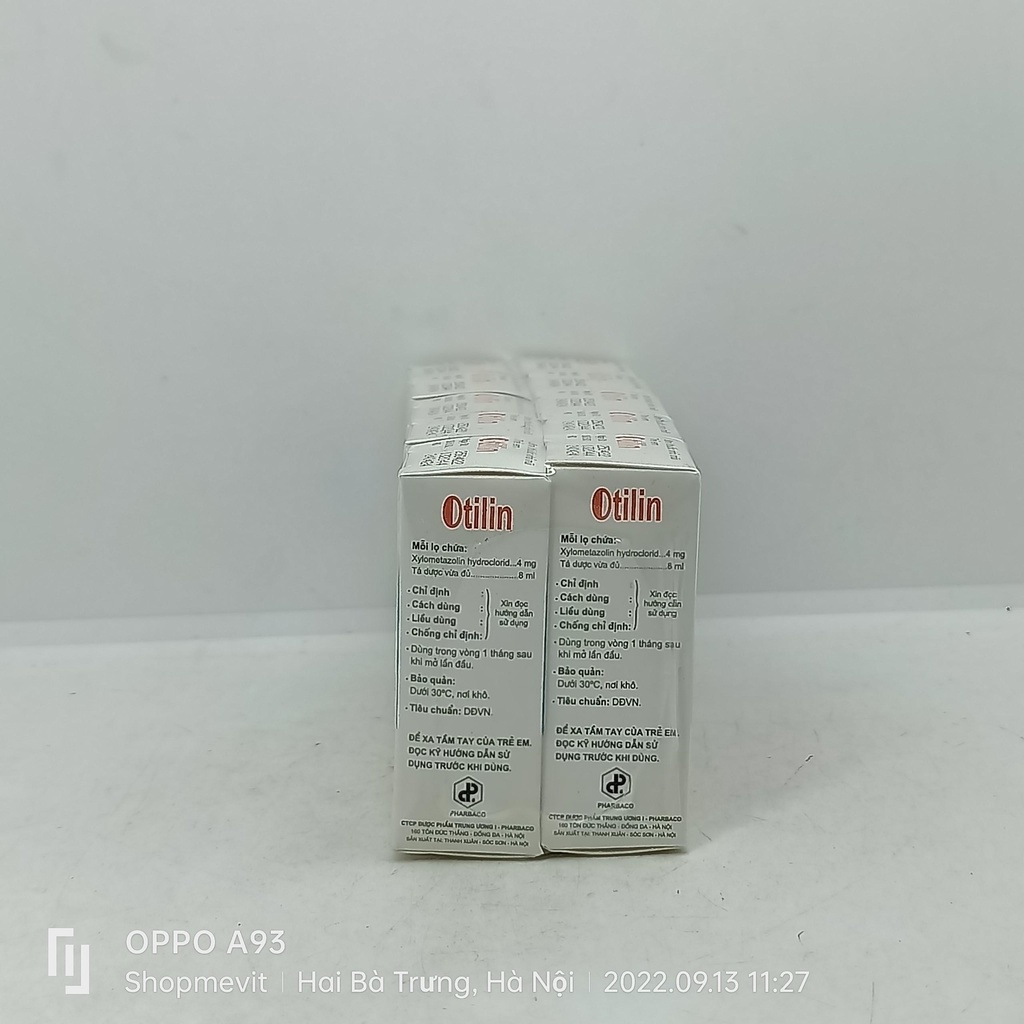 Lốc 10 lọ nhỏ mũi trẻ em Otilin