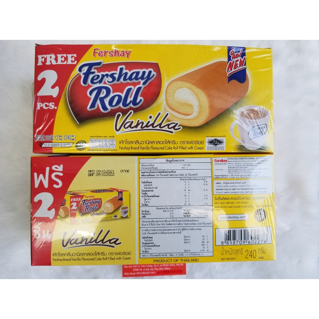 BÁNH BÔNG LAN CUỘN THÁI LAN FRESHAY ROLL