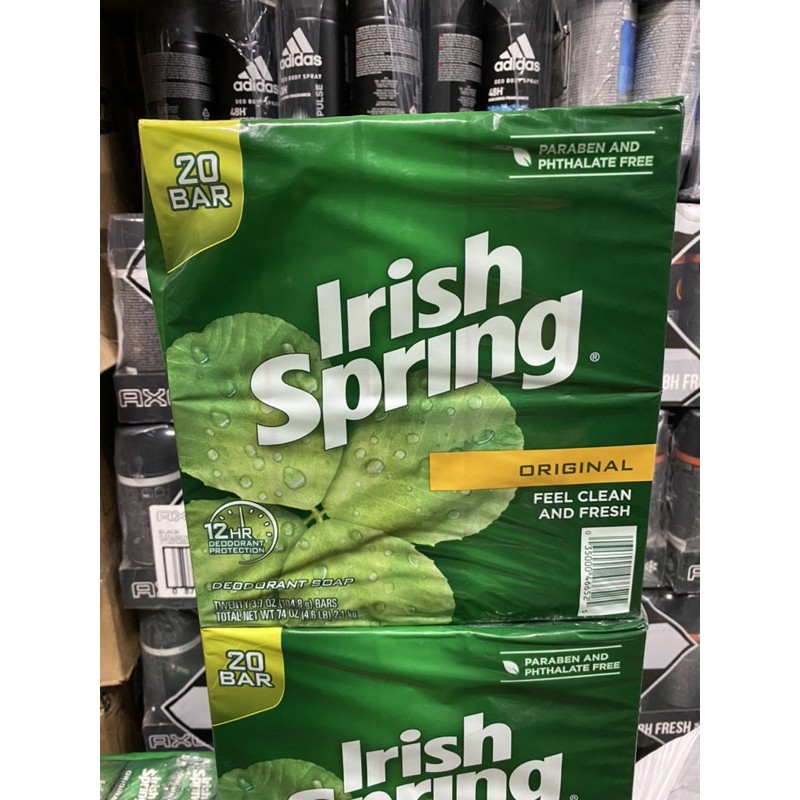 Lốc 20 cục xà phòng Irish Spring 104.8g Hàng Mỹ