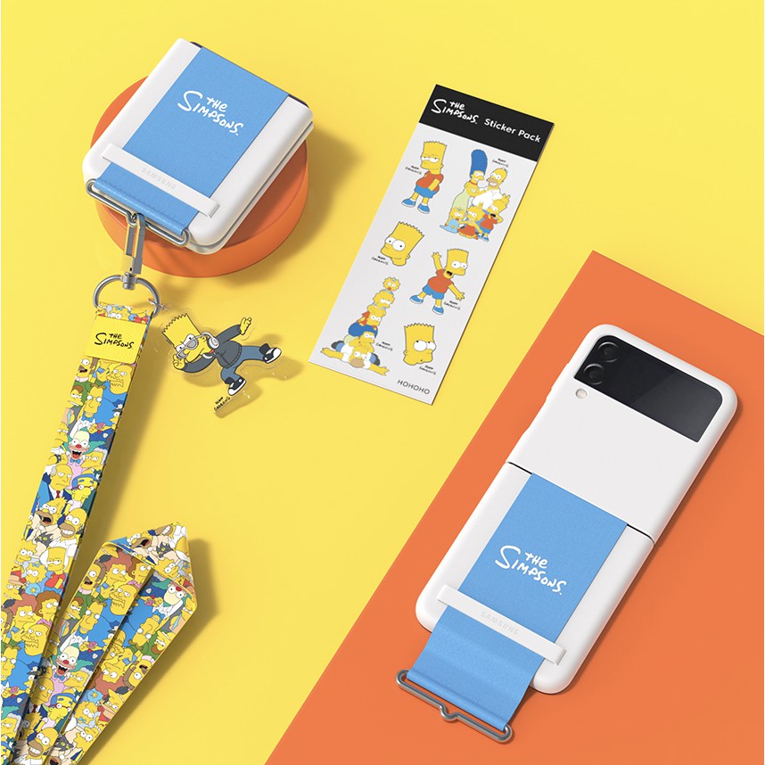 Miếng Dán Trang Trí Hình Simpsons / Star Wars Cho Samsung Galaxy Z Flip 3 4 S22 s23 series X
