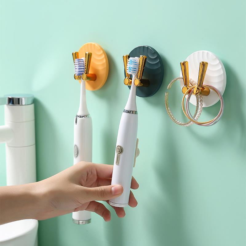 PVN50503 Móc treo bàn chải đánh răng dán tường, giá kệ để bàn chải đánh răng mẫu mới kiêm móc treo đồ Giá Rẻ