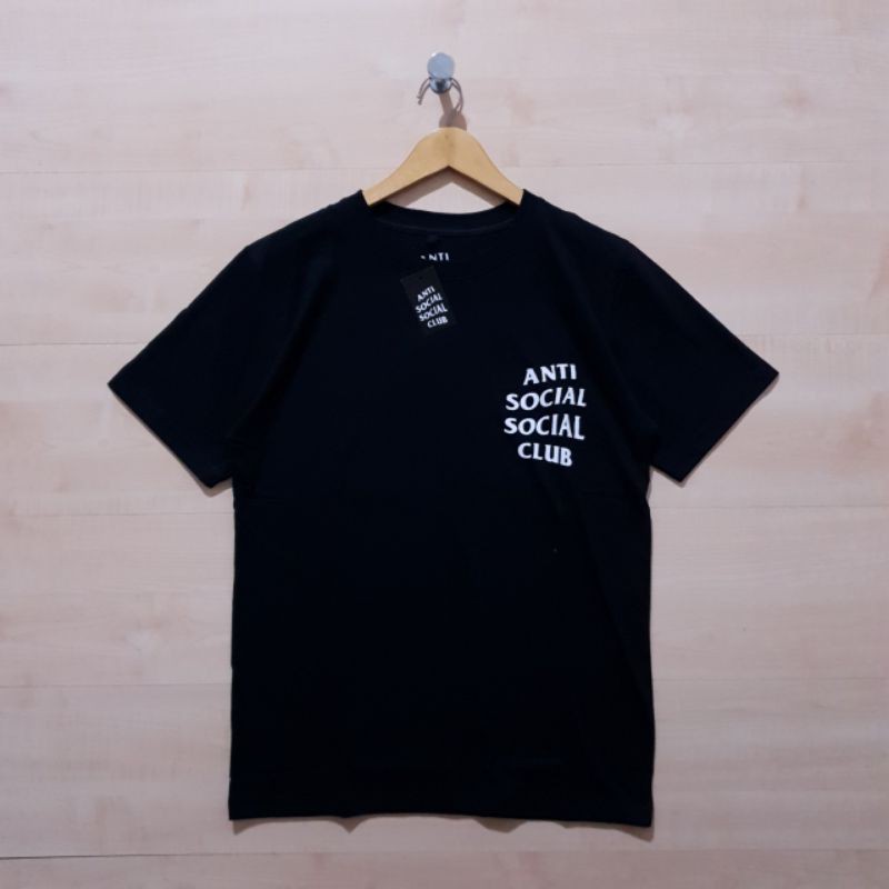 Áo Thun Đen In Chữ Anti SOCIAL SOCIAL CLUB Cá Tính Hợp Thời Trang