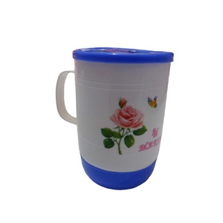 Ly Ca Tròn Nhựa Có Nắp (Nhỏ - Lớn)