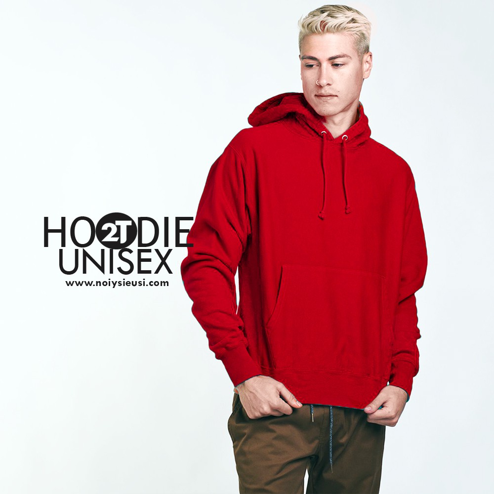 áo hoodie trơn unisex nhiều màu chất siêu mềm mịn