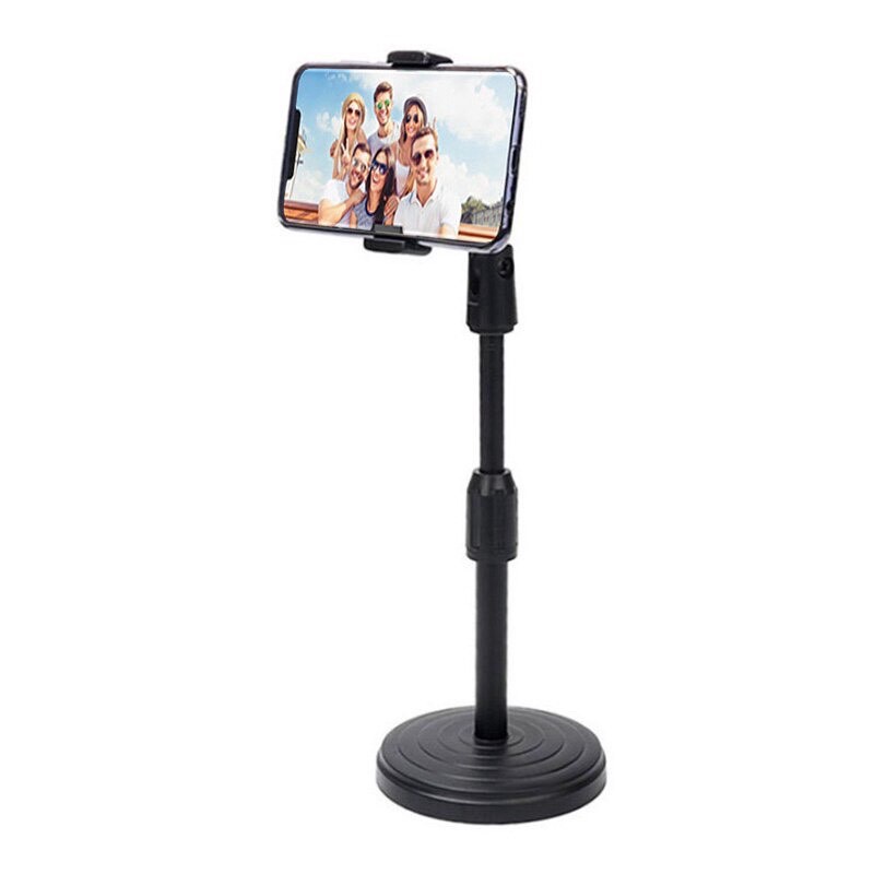 Gậy kèm Đèn livestream 16cm , giá đỡ điện thoại, quay tiktok ,quay video, chụp ảnh ,make up 2 kẹp điện thoại [ĐEN16]