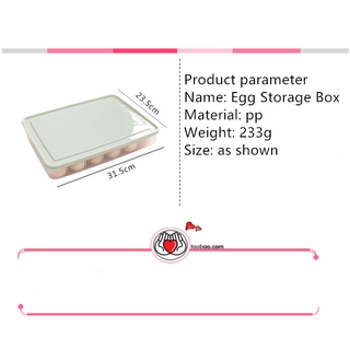 Egg storage box with lid refrigerator kitchen fresh-keeping storage box new plastic egg rack egg tray