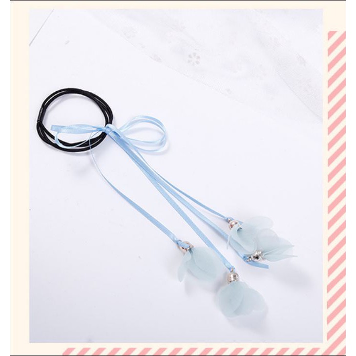 Buộc tóc hoa rơi Hàn quốc cột tóc tiểu thư công chúa quà tặng xinh xắn