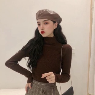 Áo len nữ cổ lọ lông cừu hàng quảng châu cao cấp y