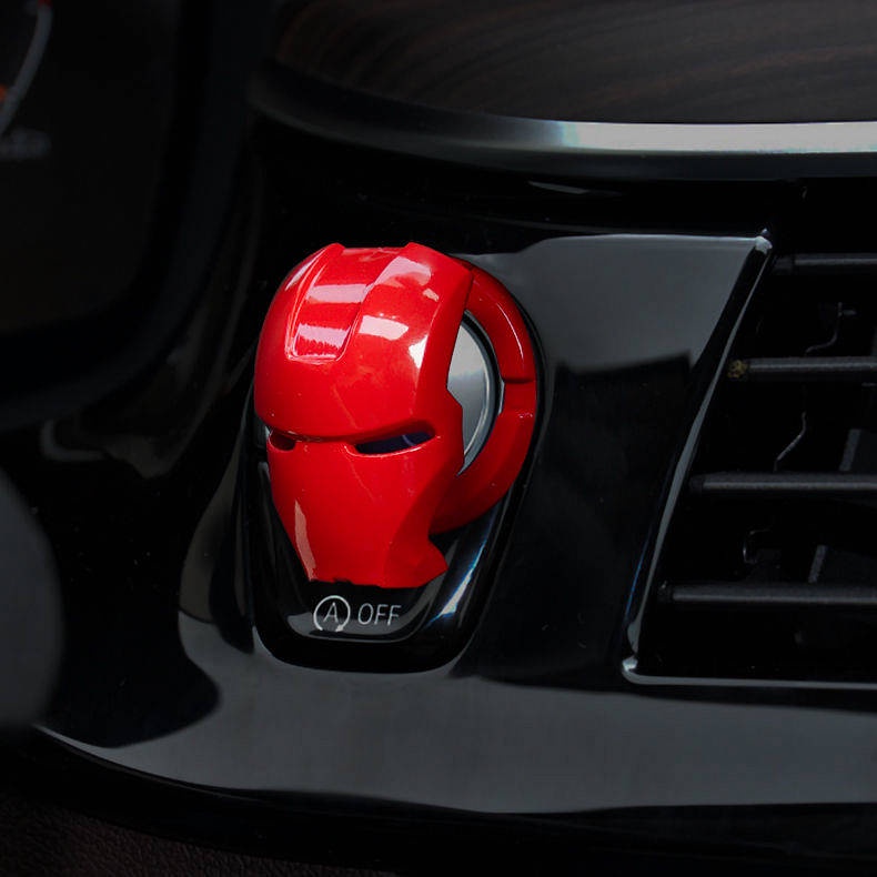 Ốp dán trang trí nút khởi động xe hơi One-Click thời trang