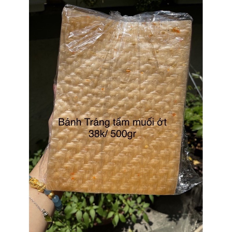 (500gr )rẻ nhất Shopee!Bánh tráng Muối Ớt siêu ngon Gò Dầu Tây Ninh!