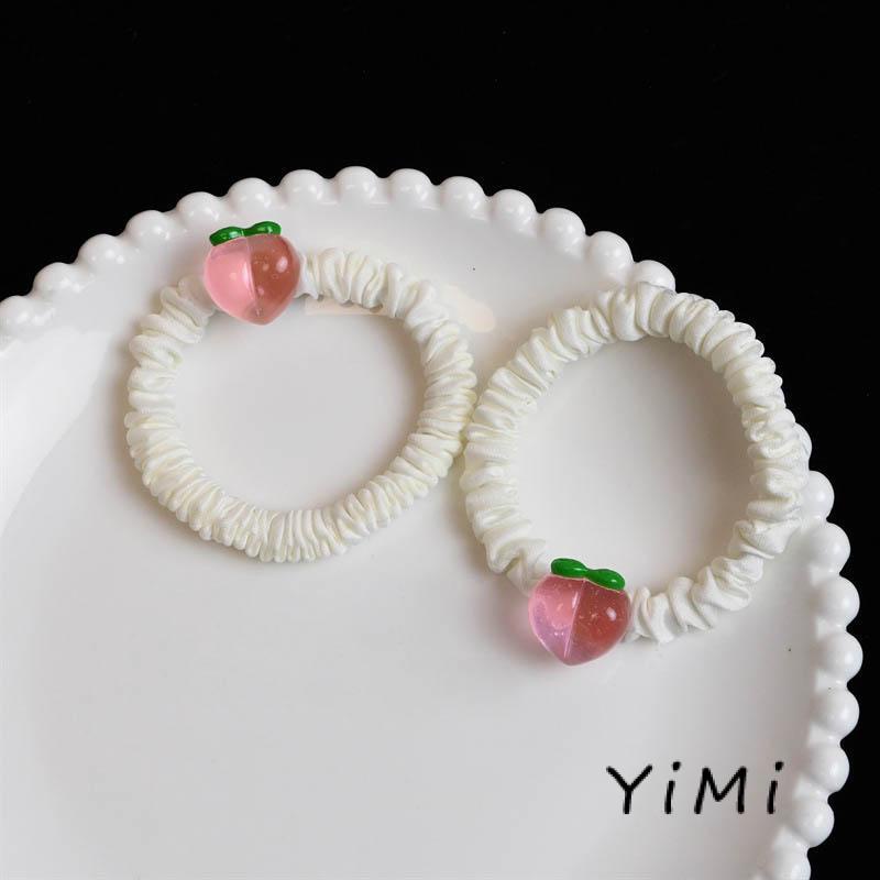 Dây Buộc Tóc Hình Quả Đào 2022 Thời Trang Hàn Quốc